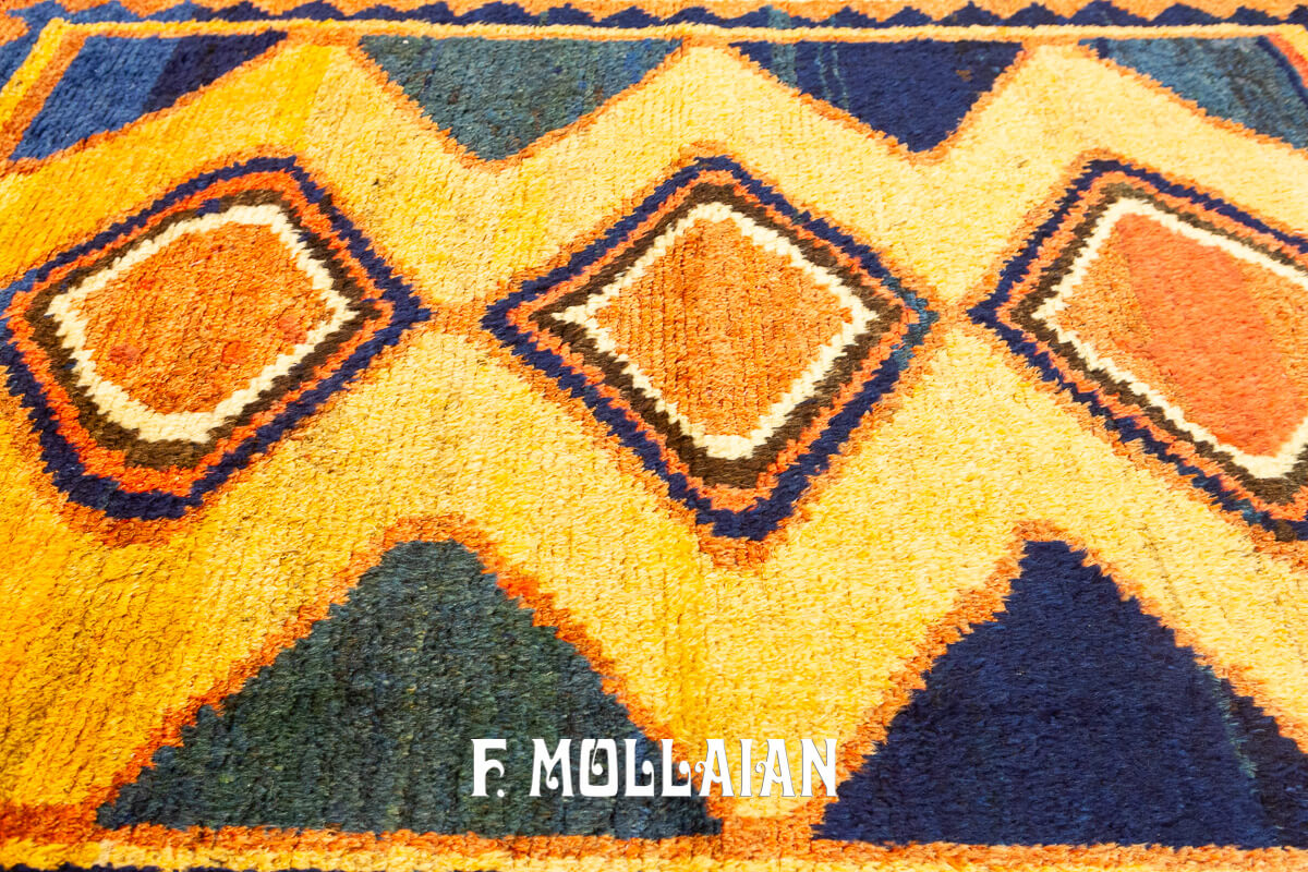 Gabbeh Rug Bakhtiari Geometric Design n°:132429